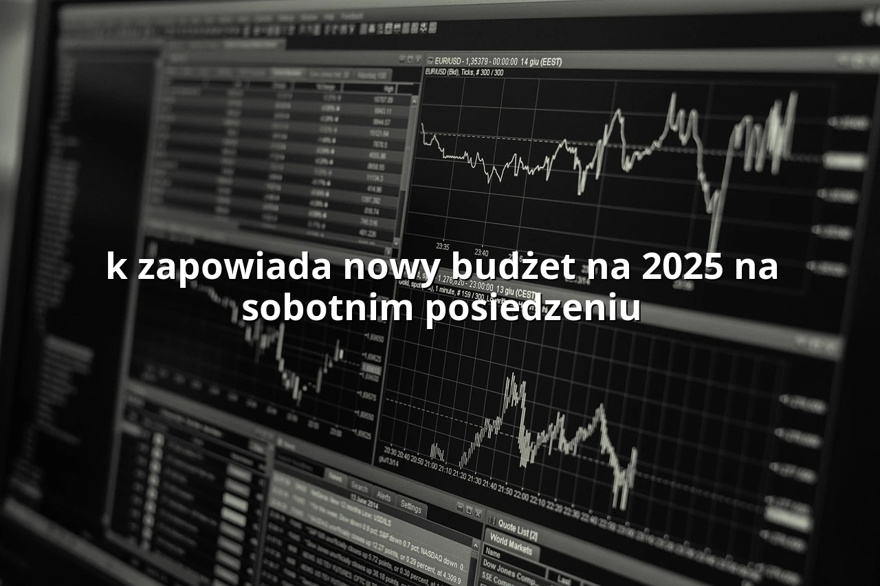 k zapowiada nowy budżet na 2025 na sobotnim posiedzeniu